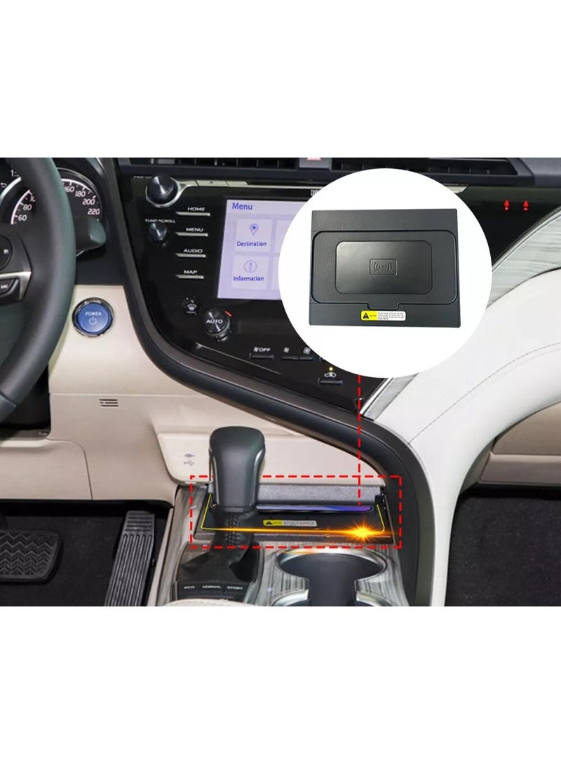 شاحن لاسلكي للسيارة مع حامل موبايل لتويوتا كامري شحن سريع 15 واط (2018–2021) - Image 2